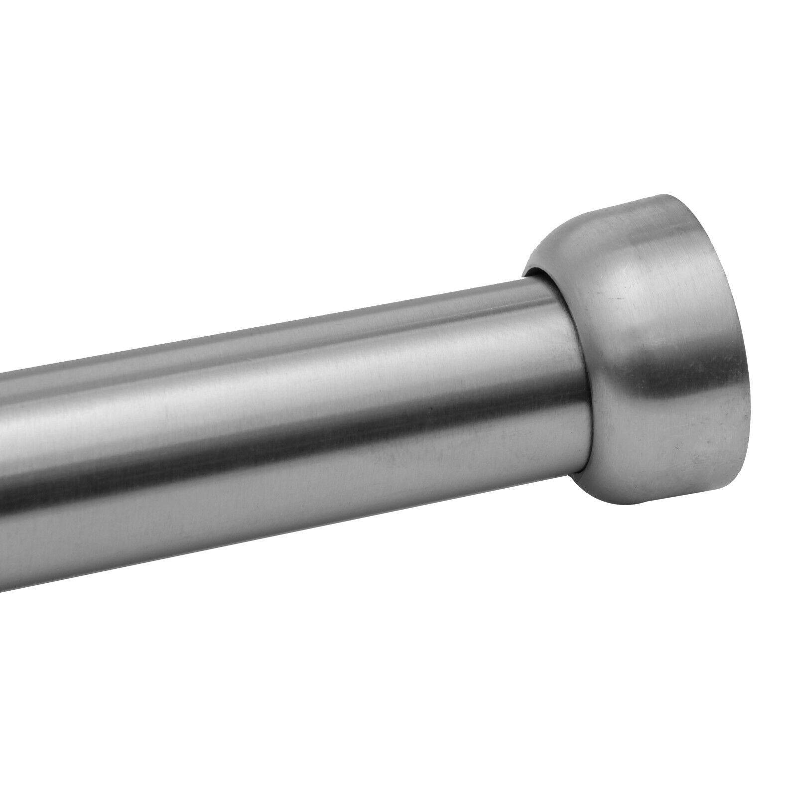 Edelstahl Garderobenstange Kleiderstange Stange Kleiderlüfter Wäschestange Haken 60cm