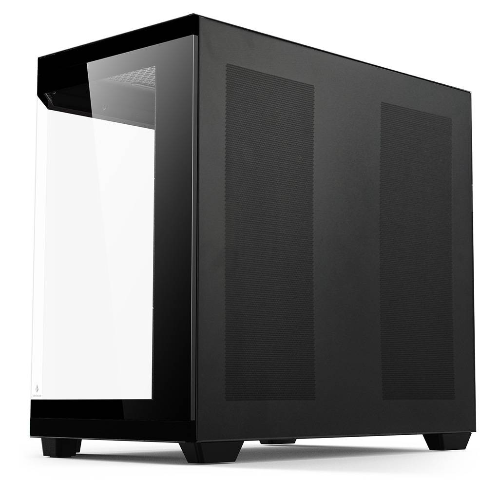 Rockstable Stonecliff Computer Case ATX, mATX, ITX 180° Glas Panorama | Unterstützt Mainboards mit h