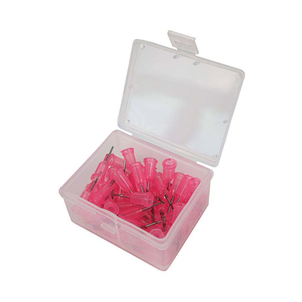 WETEC Dosiernadeln, Ø Innen 0,61 mm, Länge 6,35 mm, pink