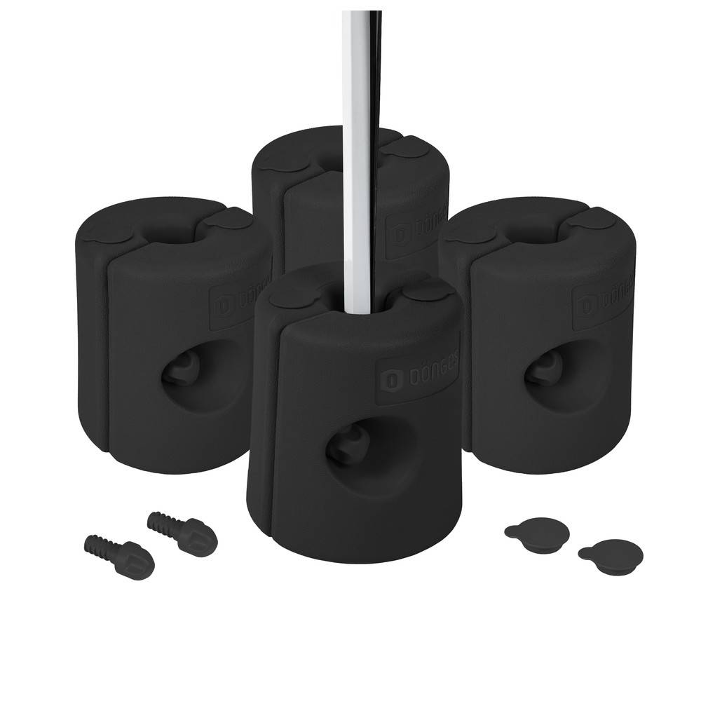 Dönges Pavillonstandfüße befüllbar 4er Set Schwarz