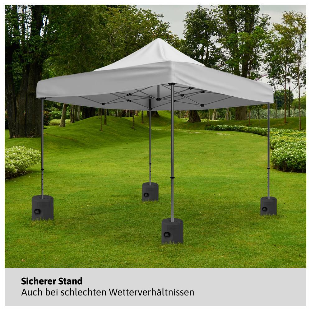 Dönges Pavillonstandfüße befüllbar 4er Set Schwarz