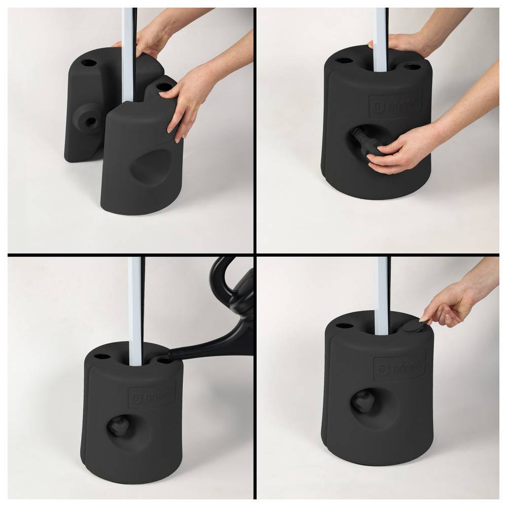 Dönges Pavillonstandfüße befüllbar 4er Set Schwarz