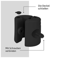 Dönges Pavillonstandfüße befüllbar 4er Set Schwarz Dönges Pavillonstandfüße befüllbar 4er Set Schwarz