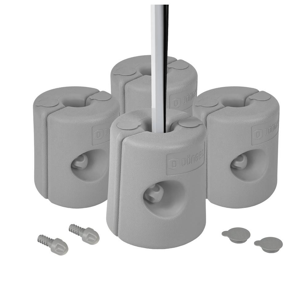 Dönges Pavillonstandfüße befüllbar 4er Set Grau