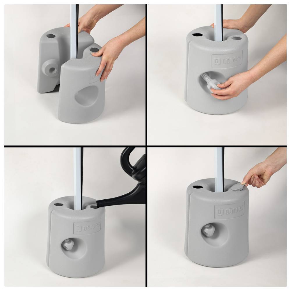 Dönges Pavillonstandfüße befüllbar 4er Set Grau