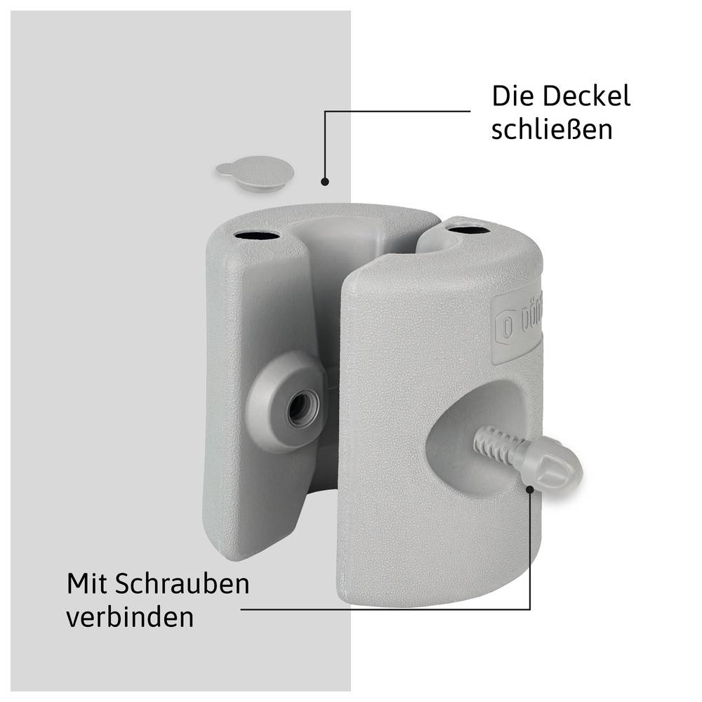 Dönges Pavillonstandfüße befüllbar 4er Set Grau