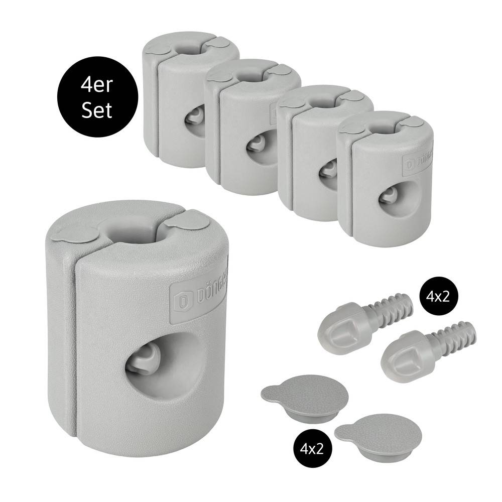 Dönges Pavillonstandfüße befüllbar 4er Set Grau