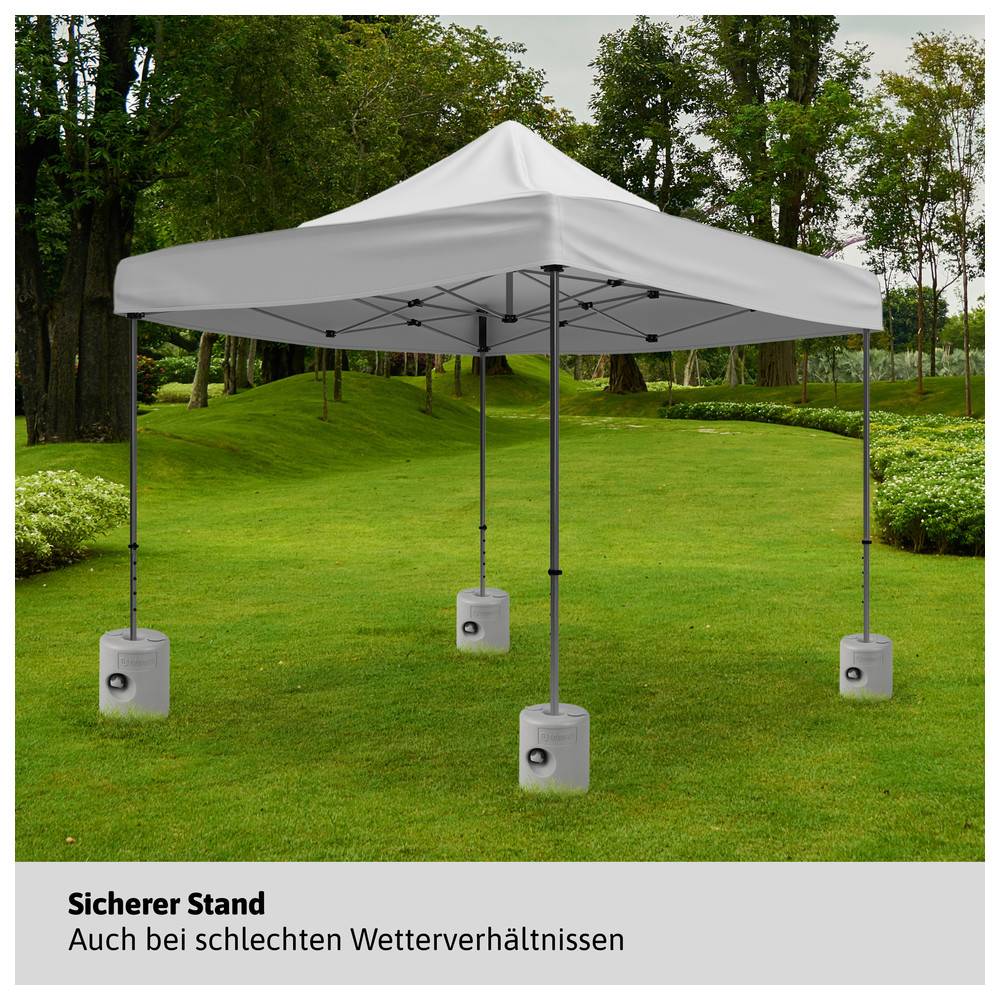 Dönges Pavillonstandfüße befüllbar 4er Set Grau