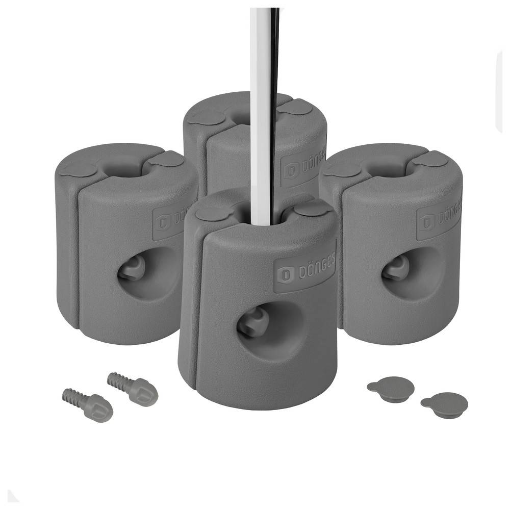 Dönges Pavillonstandfüße befüllbar 4er Set Anthrazit