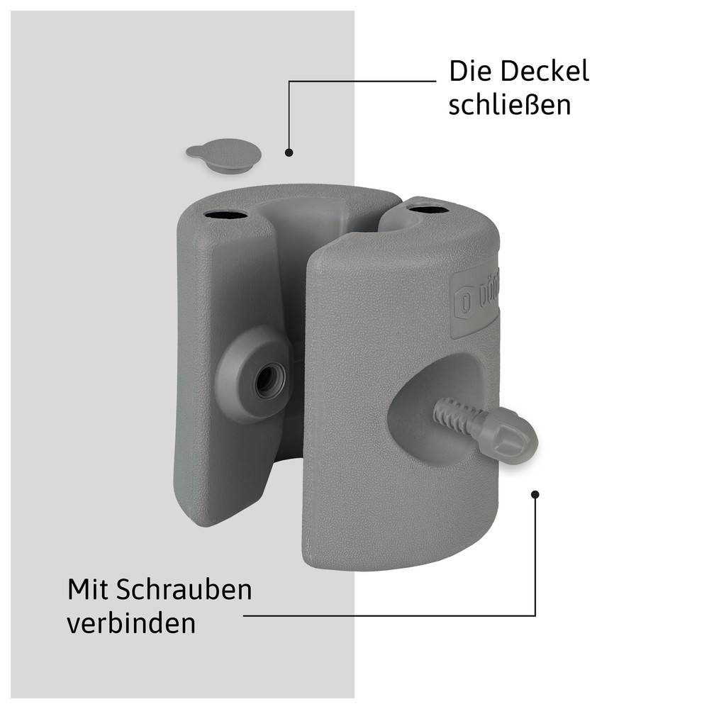 Dönges Pavillonstandfüße befüllbar 4er Set Anthrazit