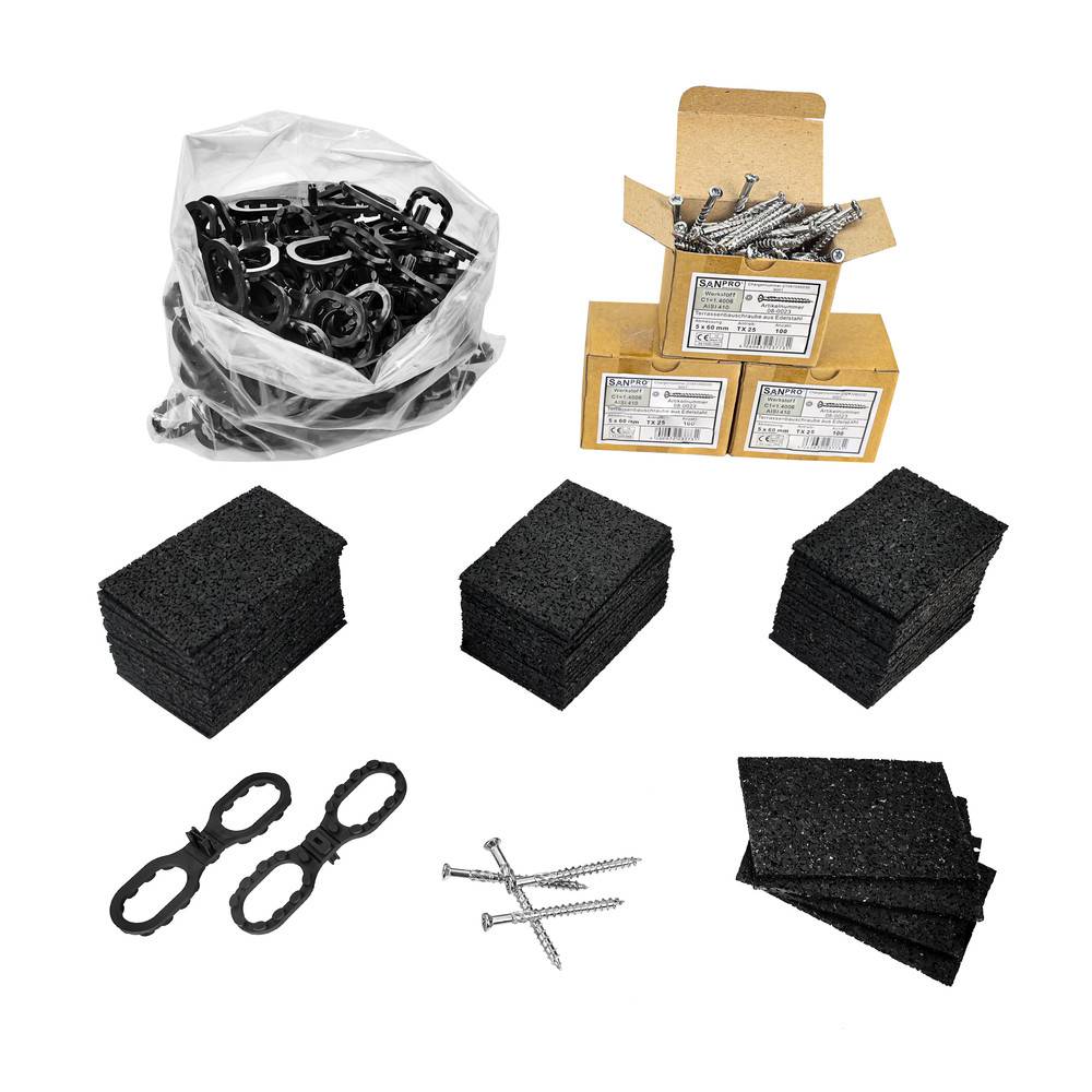 Sanpro Terrassenbauset für 6m² ohne Stelzlager, ohne Zubehör