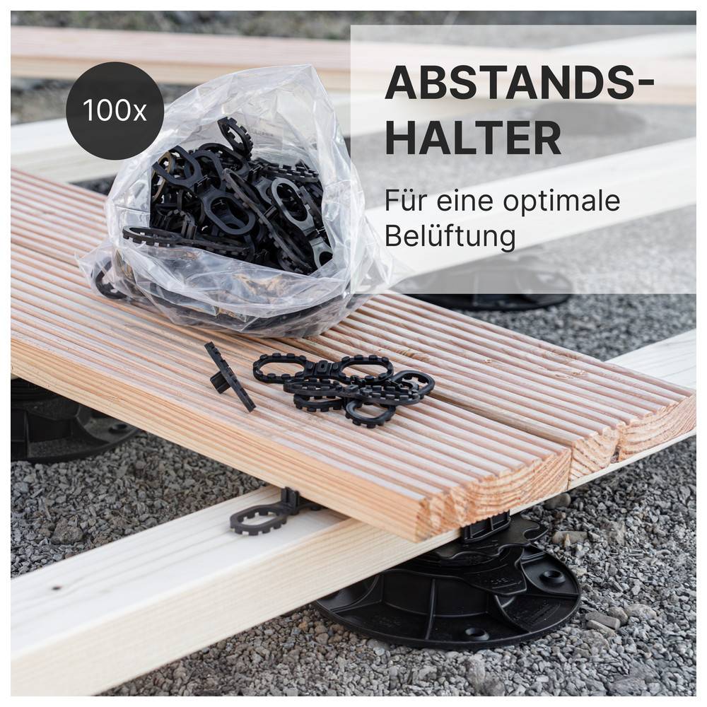 Sanpro Terrassenbauset für 6m² ohne Stelzlager, ohne Zubehör