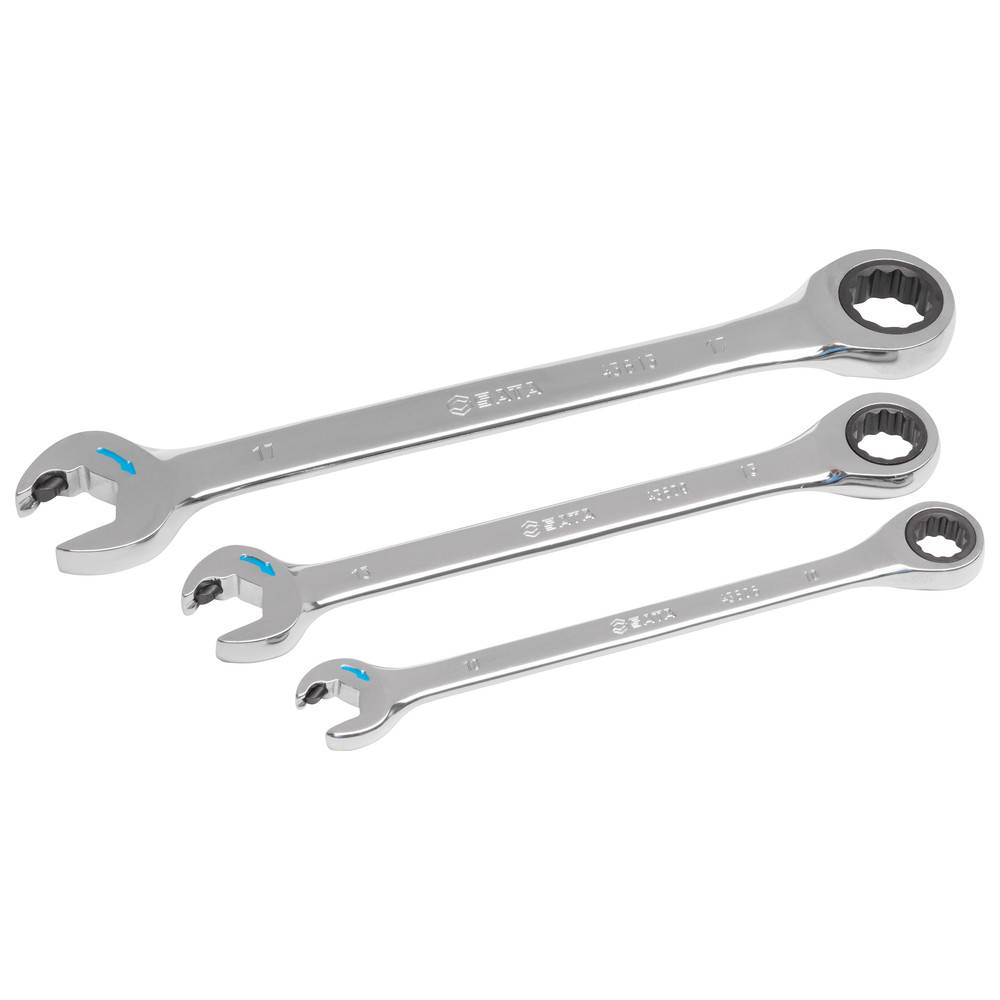 SATA Doppelratschen-Ringmaulschlüssel Satz, 3-tlg.