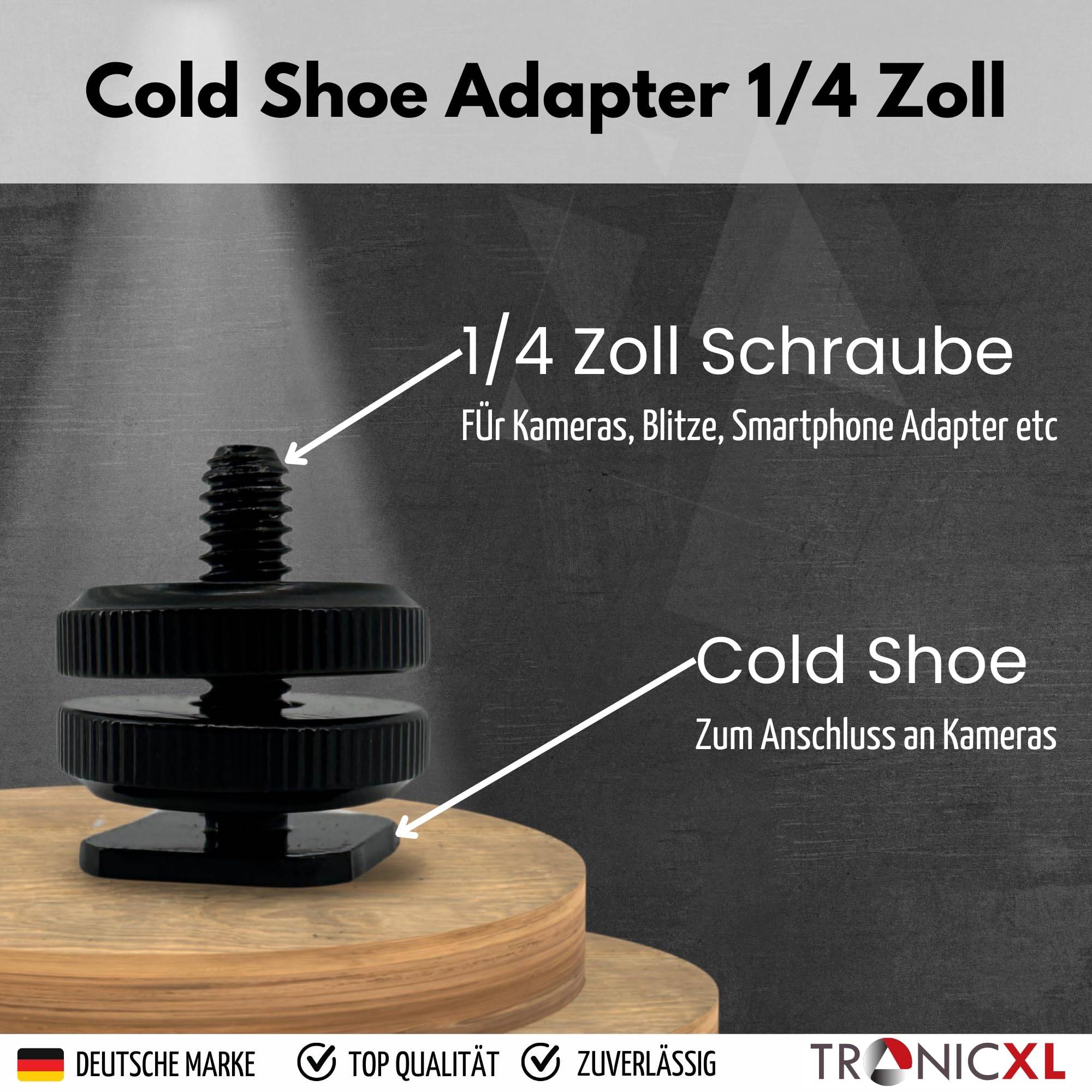 20 Stück Adapter für Double Layer Blitzschuhadapter 1/4 Zoll Schraube Kamera Cold Hot Shoe 1/4" für Stativ gewinde auf Blitzschuh Sonderposten Rest