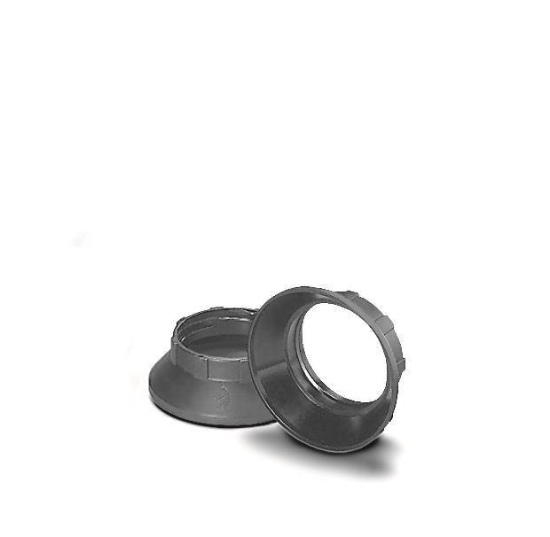 VOSS Iso-Kunststoff-Schraubring 109162 sw f. E14 Fassungen ALT 100124 Techn.Licht/Wohnraum