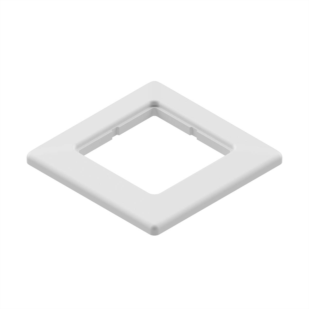 EasyLan Abdeckrahmen einfach, Weiß RAL 9010 Netzwerk-Passivkomponenten Abdeckplatte