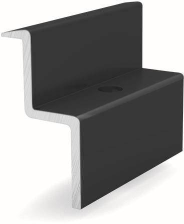 K2 EndClamp Black Solo 34-36 1004555 Endklemme schwarz eloxiert Haustechnik Photovoltaik-Anlagen