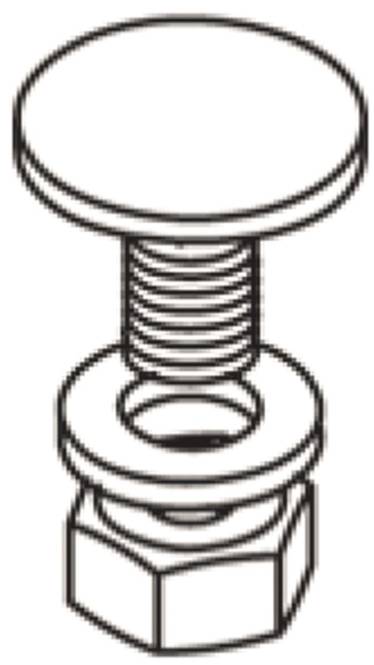 Legrand 616010 Befestigungsset M10x25 Flachrundschraube+Scheibe tauchfeuerv. Install.Baumaterial