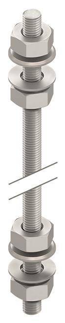 NIED Gewindestab M10 130MM ** M10/130 Install.Baumaterial Verlegesys/Verbi.Mat Leitgs.Führg.Systeme