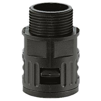 FLEXA Schnellverschraubung RQG-M AD21,2 Kunststoff schwarz M 25 x 1,5 Install.Baumaterial