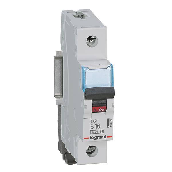 Legrand 403357 TX3 LS-Schalter B 16A ** 1-polig 6kA 230/400VAC 1TE Install.Baumaterial