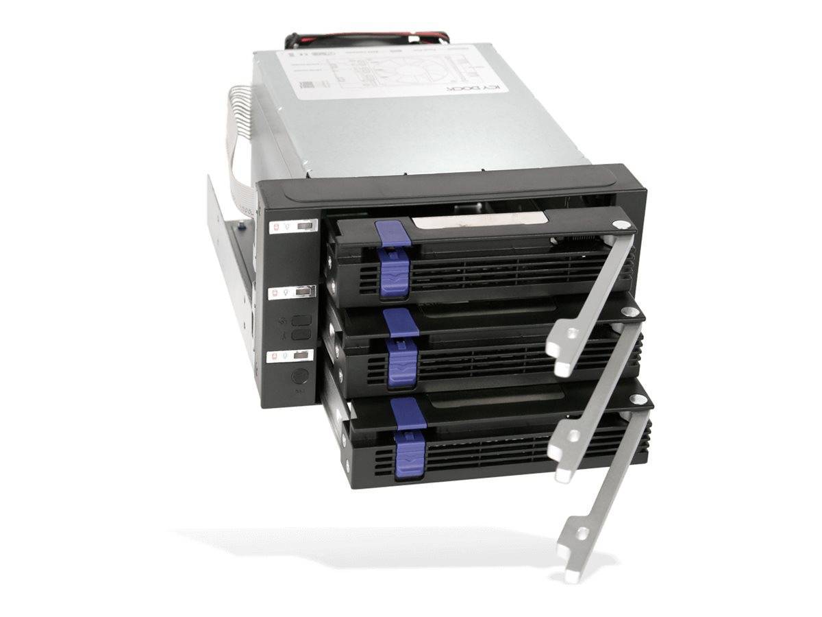 Backplane IcyDock 3x8,9cm SATAI-III in 2x5,25 MB153SP-B Multimedia-Technik