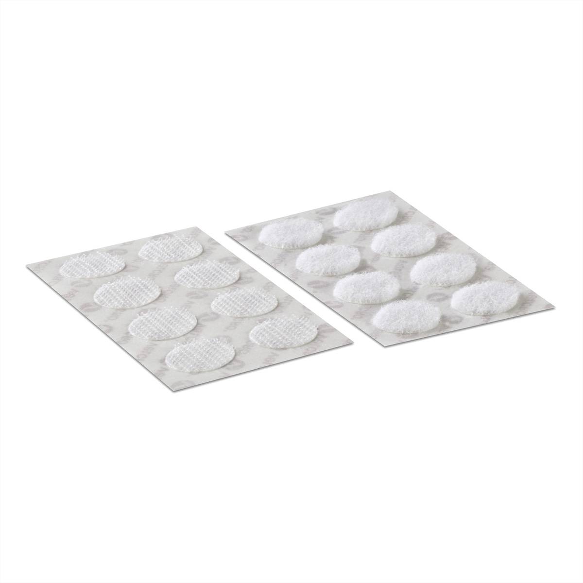 ® Klettpunkte Selbstklebend, Haken &amp, Flausch 16mm x 16 sets Weiß Installation / und