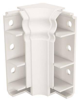 GGK 114101 Inneneck f.E- 4D 20x80-IE Sockelleiste Berliner Profil Alpinweiß Install.Baumaterial