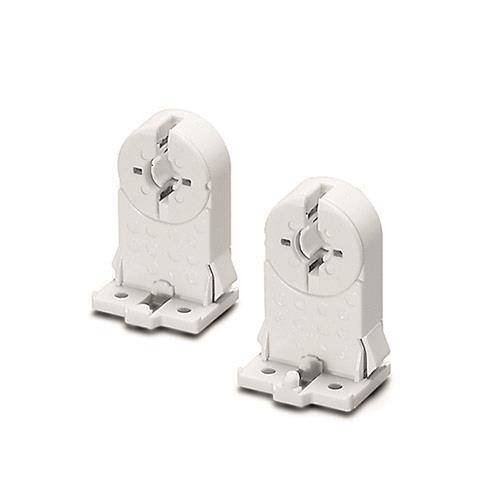 VOSS Durchsteckfassung G13 PC ws 100591 T8 LPH 31mm seitliche Rastnasen Techn.Licht/Wohnraum