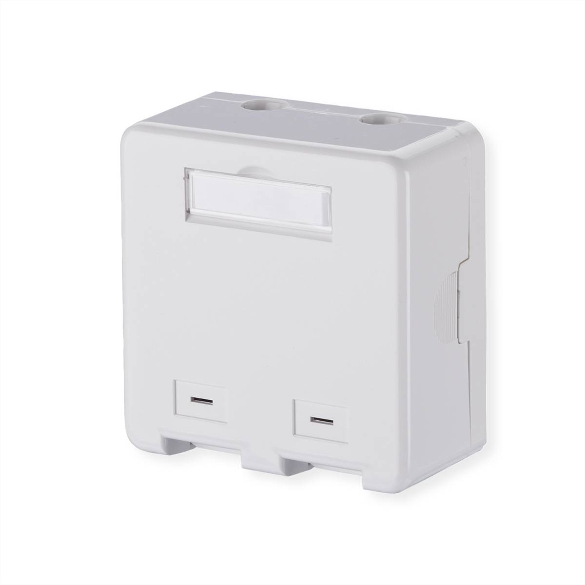 METZ CONNECT Keystone Anschlussdose AP, 2 Port unbestückt reinweiß Netzwerkkomponenten Industrial