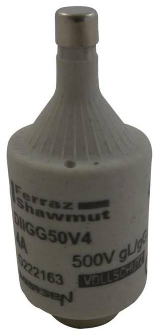 Mersen 00597.004700 DII 4A gG brau D-Sicherung 500V/DIAZED (Inhalt 5 Stück) Install.Baumaterial