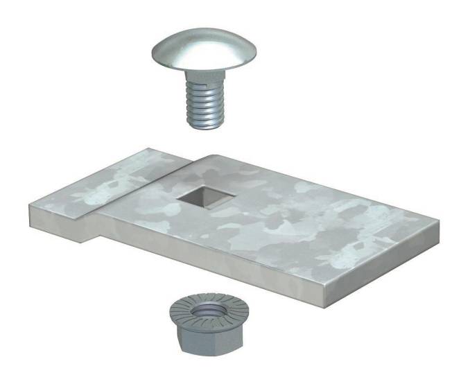 OBO LKS 60 4 FT Klemmstück f.Kabelleiter ** LG110 60x30 St FT 6221122 Install.Baumaterial