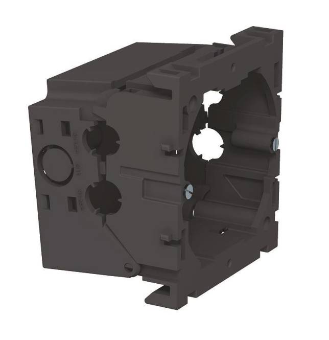 OBO 71GD6 Geräteeinbaudose 1-fach 71x76x51 PA eisengrau RAL7011 6288610 Install.Baumaterial