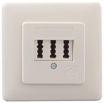 RB Anschl.- TAE 2x6/6 NFF UP 103 102 22 Dose reinweiss Install.Baumaterial Netzw.Telekomm