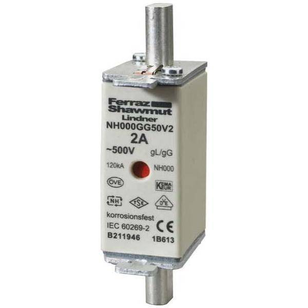 Mersen 1B635.000000 NH000 16A gG 500V NH-Sicherung sfÃ¼ spannungsfÃ¼hrend Install.Baumaterial