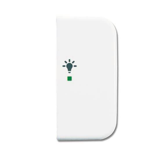 BJ Wippe 2-fach Symbol Licht 6231-22-214 Busch-free@home alpinweiß Install.Baumaterial KNX
