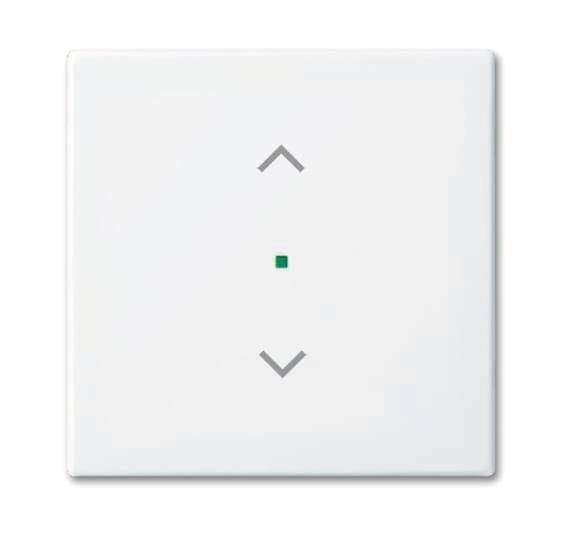 BJ Wippe 1-fach Jalousie 6232-10-914 alpinweiß Busch-free@home balance SI Install.Baumaterial KNX