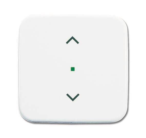 BJ Wippe 1-fach Symbol 6232-10-214 Jalousie Busch-free@home alpinweiß Install.Baumaterial KNX