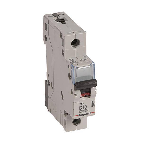 Legrand 403355 TX3 LS-Schalter B 10A 1-polig 6kA 230/400VAC 1TE Install.Baumaterial