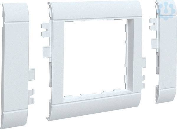 Hager Rahmenblende modular GR0800A9016 ZS 55mm OT80mm hfr verkehrsweiÃŸ Install.Baumaterial