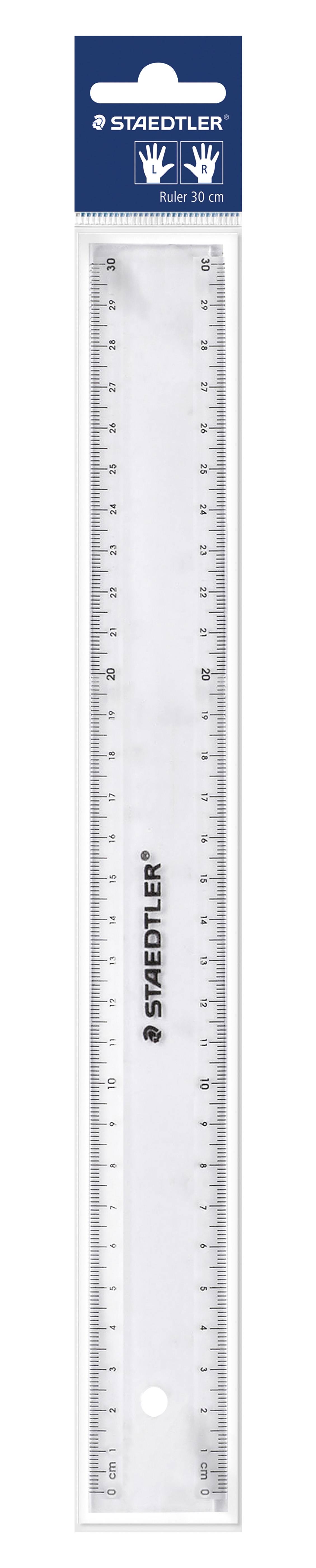 STAEDTLER Lineal 30cm Kunstst. transp. Multimedia-Technik Zeichnen,Malen,Basteln