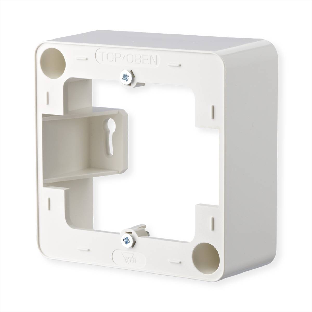 METZ CONNECT Aufputzrahmen 85 x 85 mm, 1fach, reinweiß Netzwerkkomponenten Industrial Networking