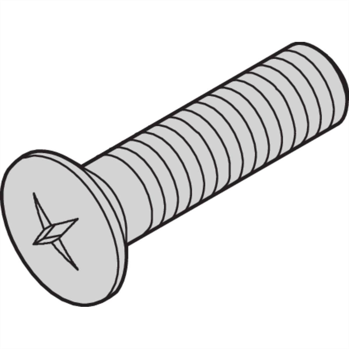 SCHROFF Linsensenkkopfschraube mit Kreuzschlitz - SENKSCHR.LIN.M2,5X8 100S 19 Schränke &amp, /