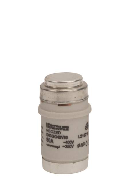 Mersen 01702.080000 D03 80A gG 400V silber NEOZED Sicherungseinsatz Install.Baumaterial