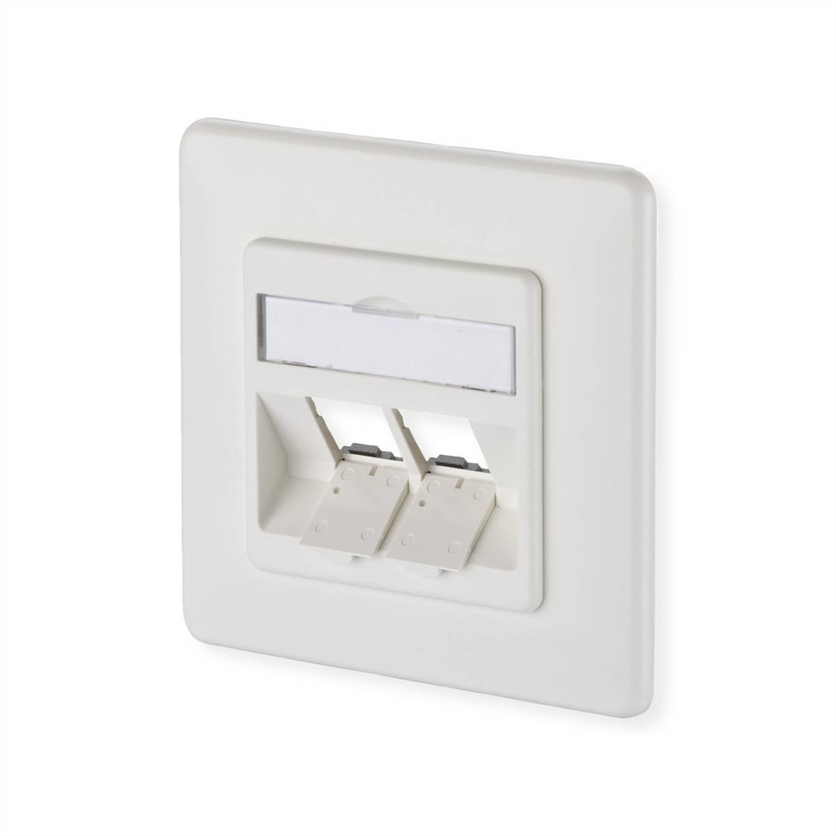 METZ CONNECT Modul Anschlussdose UP, 2 Port unbestückt reinweiß Netzwerkkomponenten Kat.6A