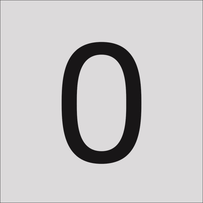 RZB Klebeziffer 0 120mm 99223.013.0 Techn.Licht/Wohnraum Innenleuchten Zweckleuchte