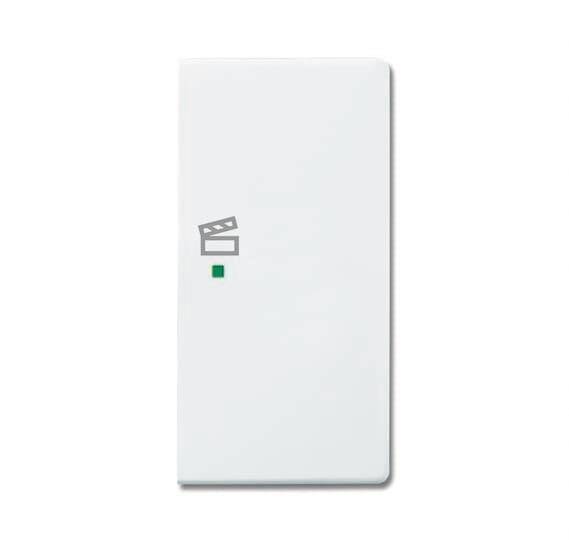 BJ Wippe rechts 2-fach Symbol 6233-22-84 Szene Busch-free@home studioweiß Install.Baumaterial KNX
