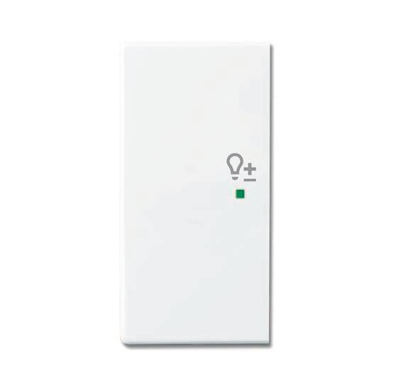 BJ Wippe links 2-fach Symbol 6234-21-84 Dimmer Busch-free@home studioweiß Install.Baumaterial KNX