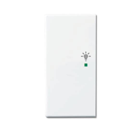 BJ Wippe links 2-fach Symbol 6231-21-84 Licht Busch-free@home studioweiß Install.Baumaterial KNX