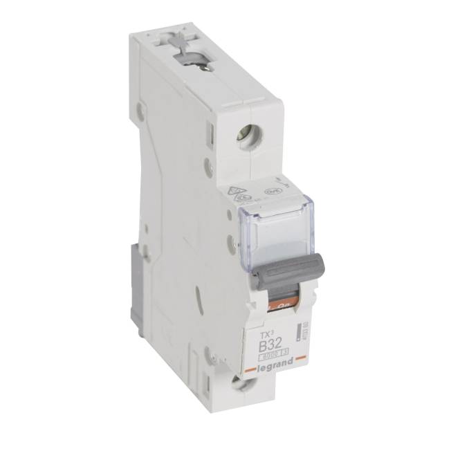 Legrand 403360 TX3 LS-Schalter B 32A 1-polig 6kA 230/400VAC 1TE Install.Baumaterial